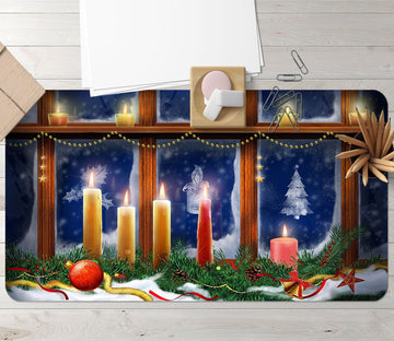 3D Window Candle 012 Desk Mat Mat AJ Creativity Home 