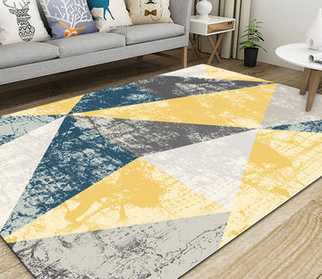 3D Colored Geometric Pattern WG428 Non Slip Rug Mat Mat AJ Creativity Home 