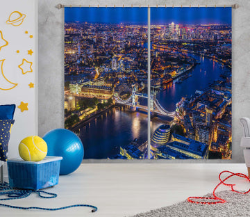3D City Lights 173 Marco Carmassi Curtain Curtains Drapes