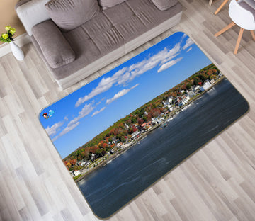 3D Seaside House 62202 Kathy Barefield Rug Non Slip Rug Mat