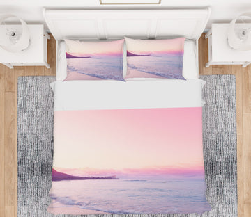 3D Pink Sunset 2018 Noirblanc777 Bedding Bed Pillowcases Quilt