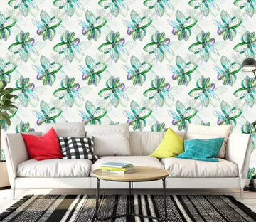 3D Green Flowers WG44 Wall Murals Wallpaper AJ Wallpaper 2 