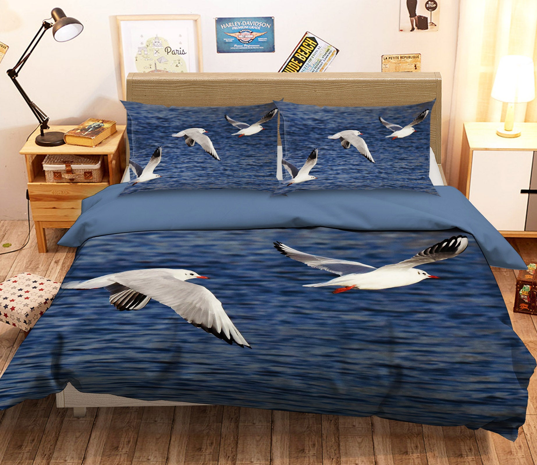 3D Seabird 1939 Bed Pillowcases Quilt