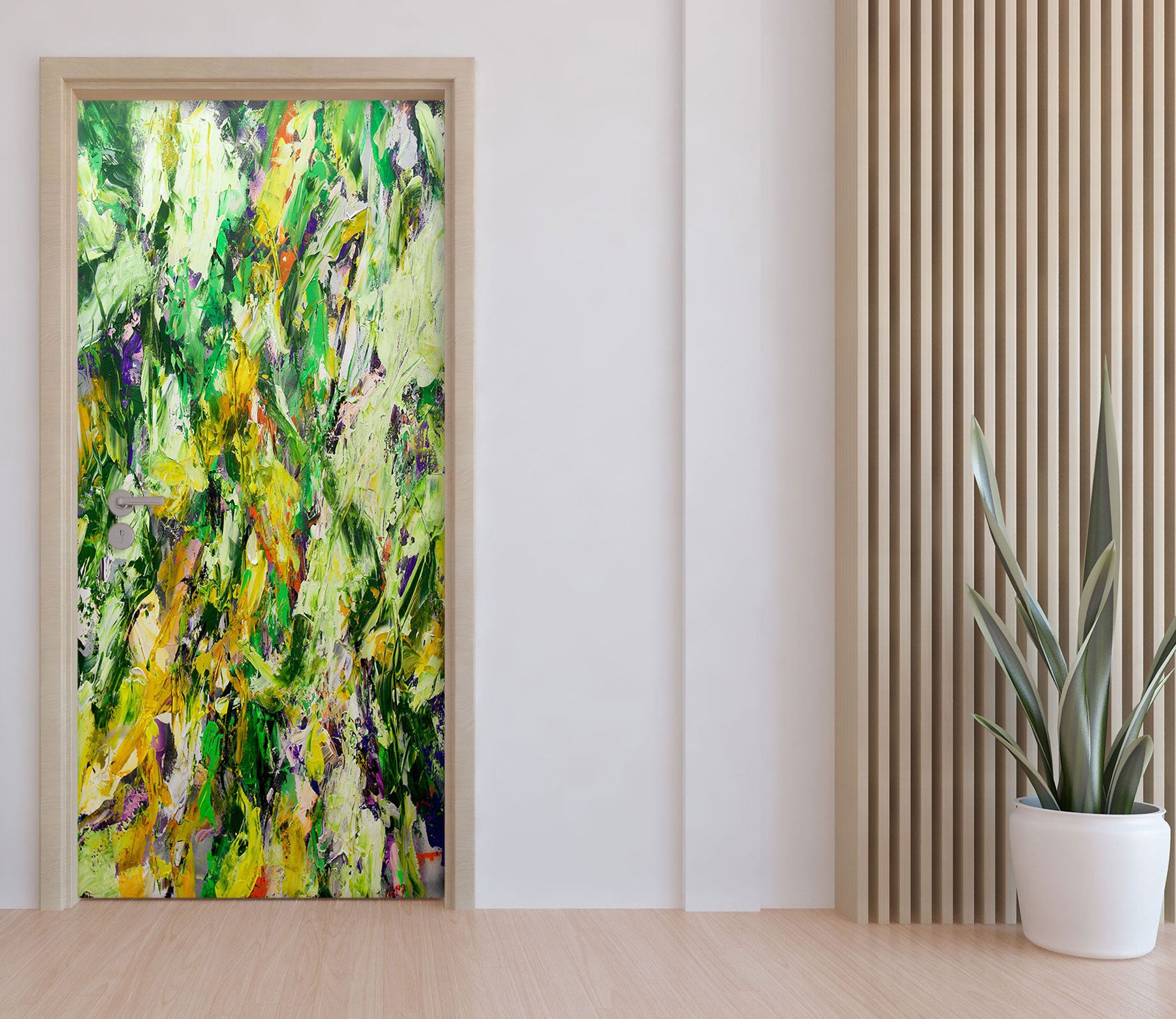 3D Green Paint Pattern 93187 Allan P. Friedlander Door Mural