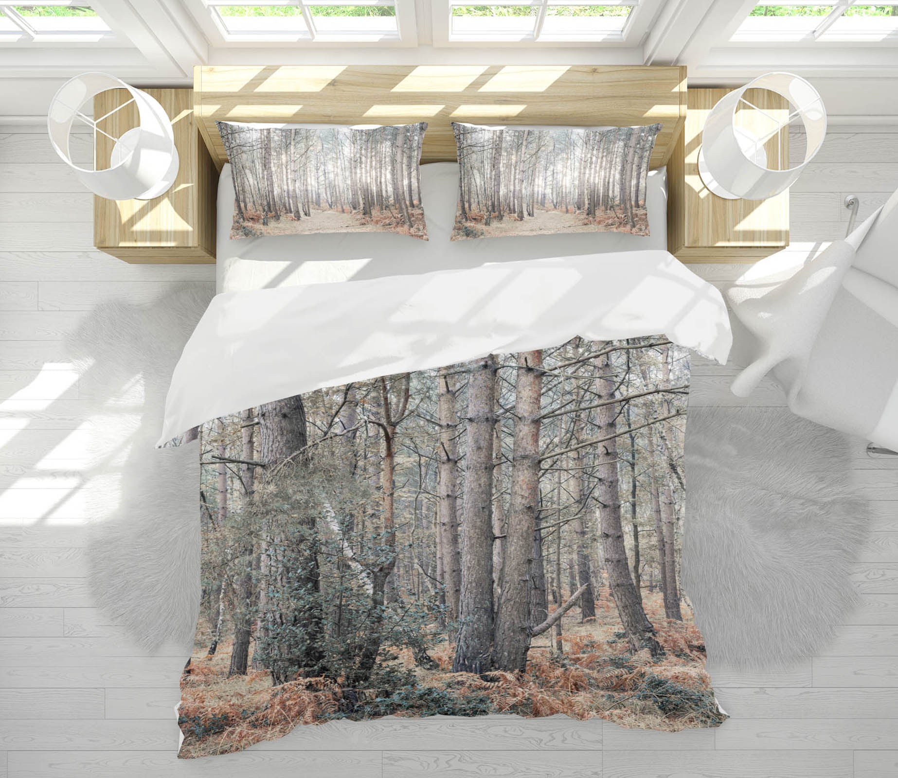 3D Tall Tree 7208 Assaf Frank Bedding Bed Pillowcases Quilt Cover Duvet Cover