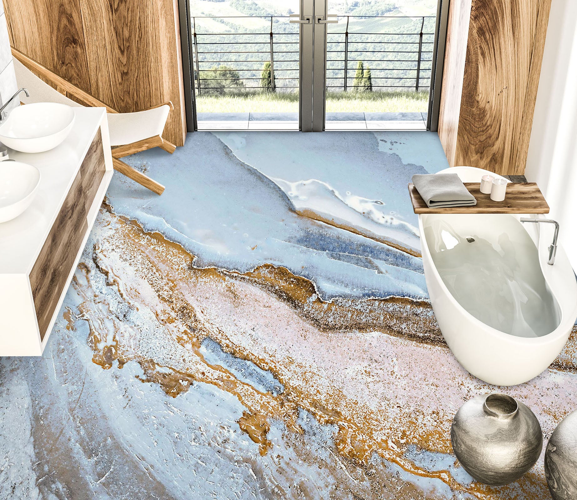 3D Abstract Fantasy Art 779 Floor Mural