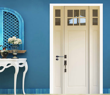 3D White Door 030 Door Mural
