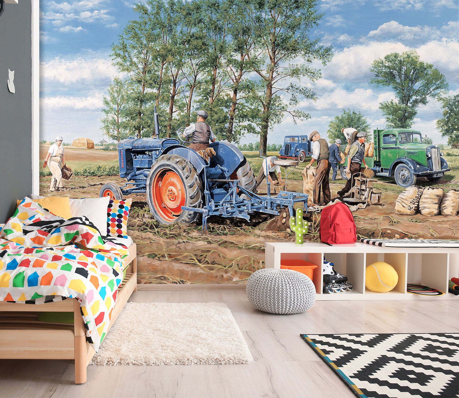 3D Lifting The Crop 1035 Trevor Mitchell Wall Mural Wall Murals