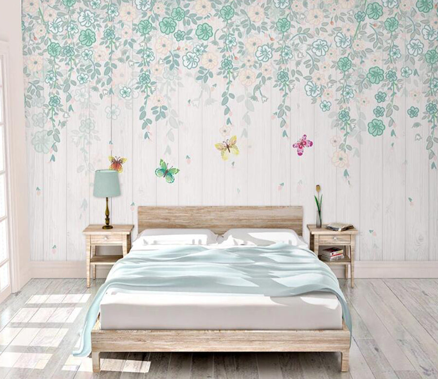 3D Four Color Butterflies 702 Wall Murals