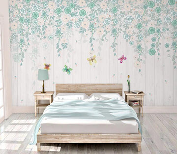 3D Four Color Butterflies 702 Wall Murals