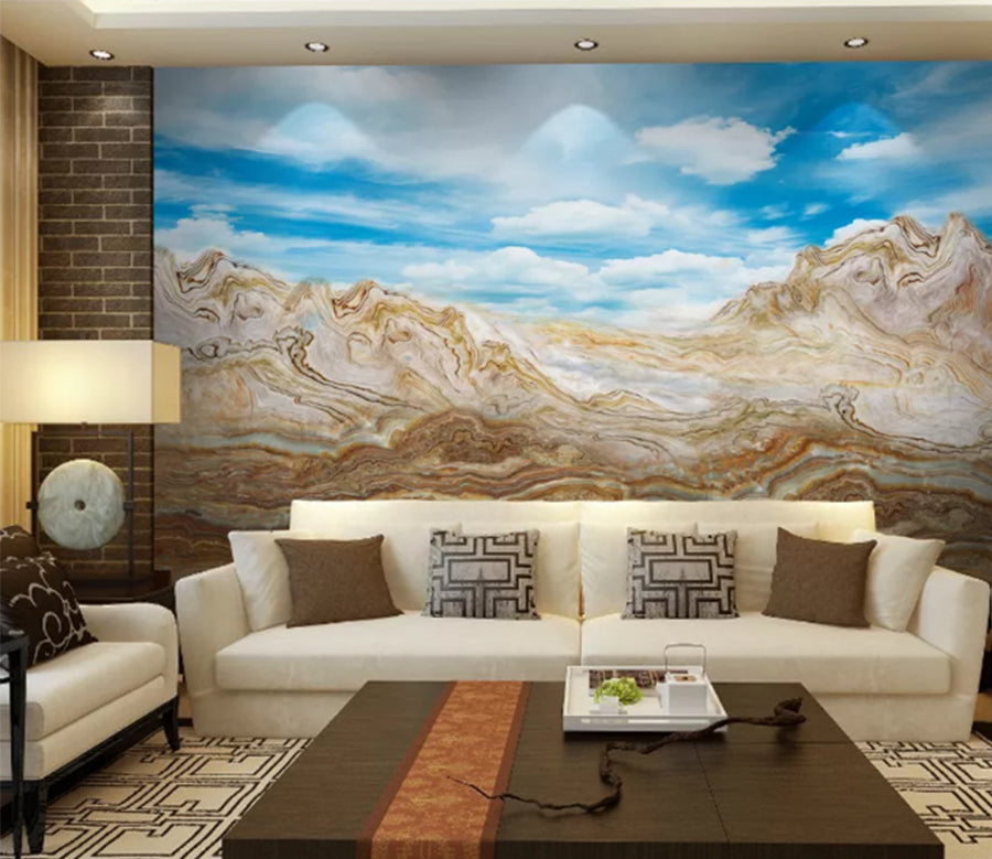 3D Mountain Pattern WC340 Wall Murals