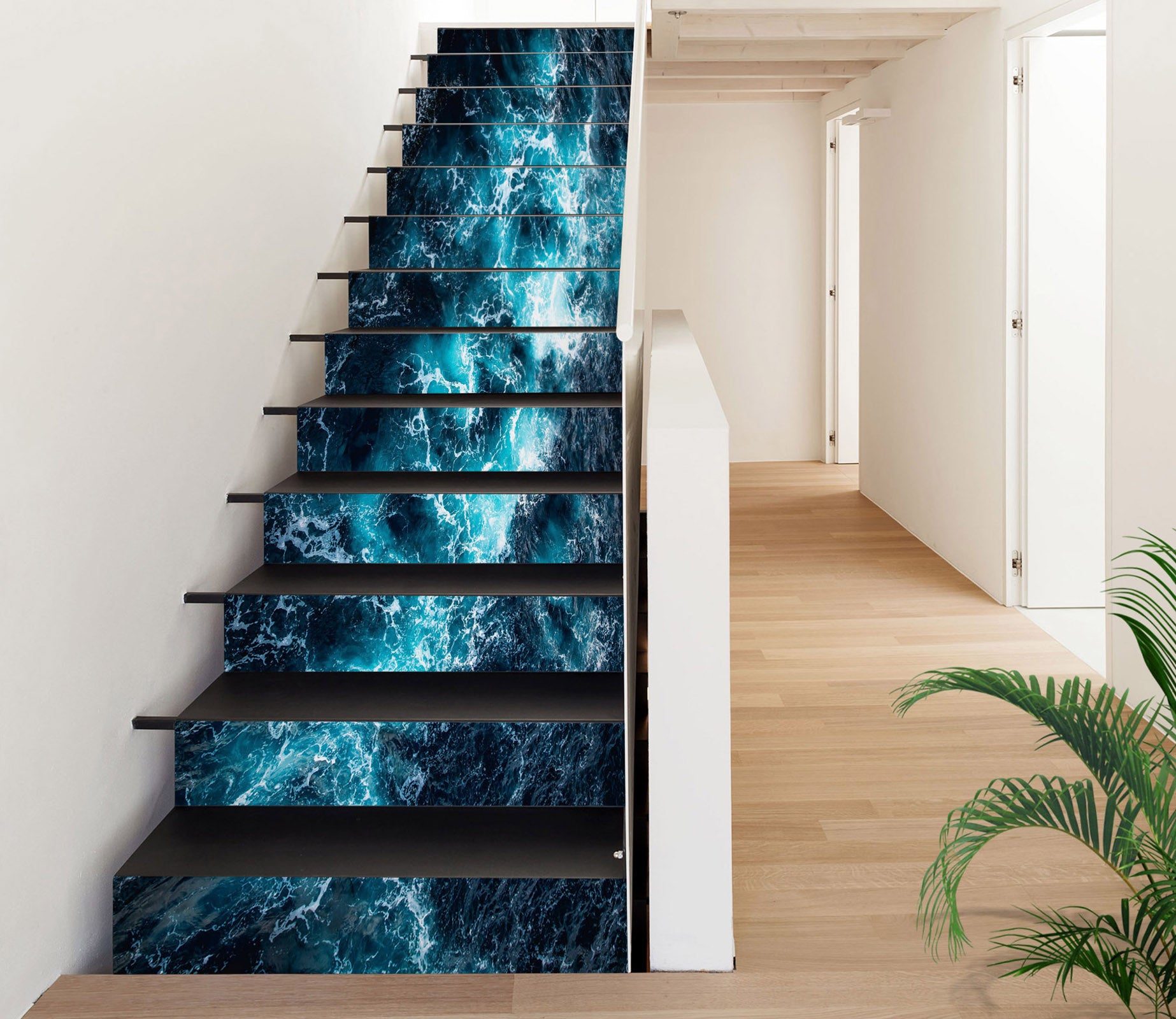 3D The Light Of Orchid Memory 591 Stair Risers