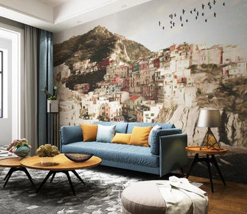 3D Town House WC1395 Wall Murals