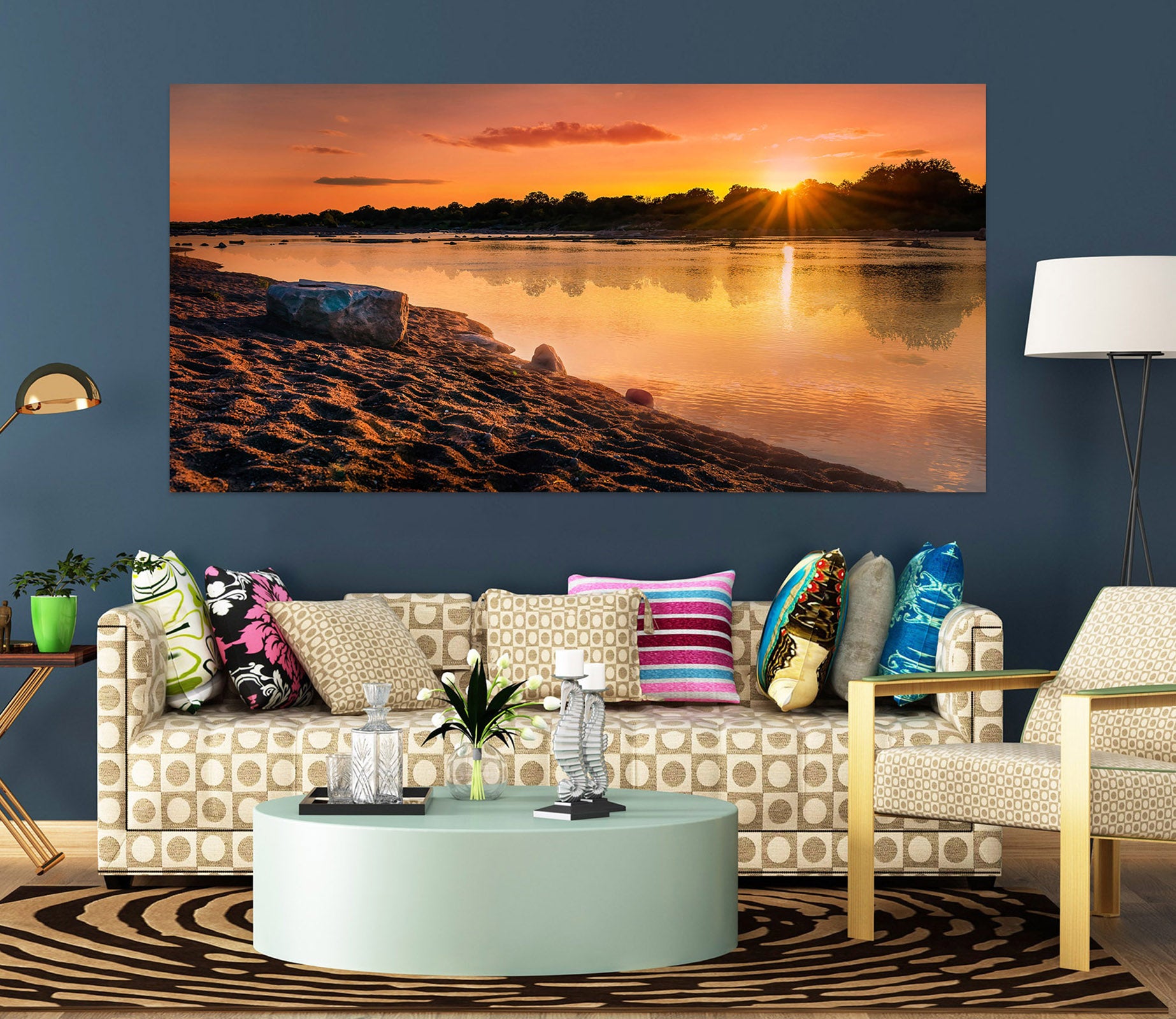 3D Lake Sunshine 4024 Beth Sheridan Wall Sticker