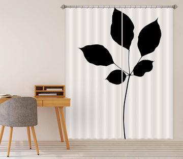 3D Swaying Leaves 1080 Boris Draschoff Curtain Curtains Drapes