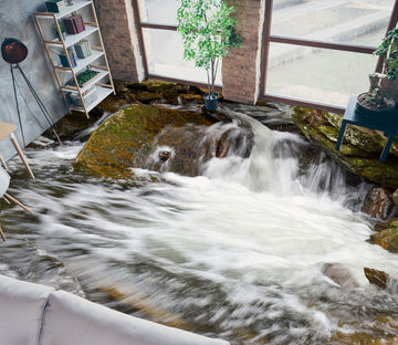 3D Fierce Water Whirlpool 1085 Floor Mural  Wallpaper Murals Self-Adhesive Removable Print Epoxy