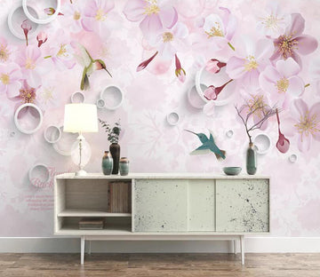 3D Colored Flowers WC75 Wall Murals Wallpaper AJ Wallpaper 2 