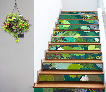 3D Lotus Pond 9063 Allan P. Friedlander Stair Risers