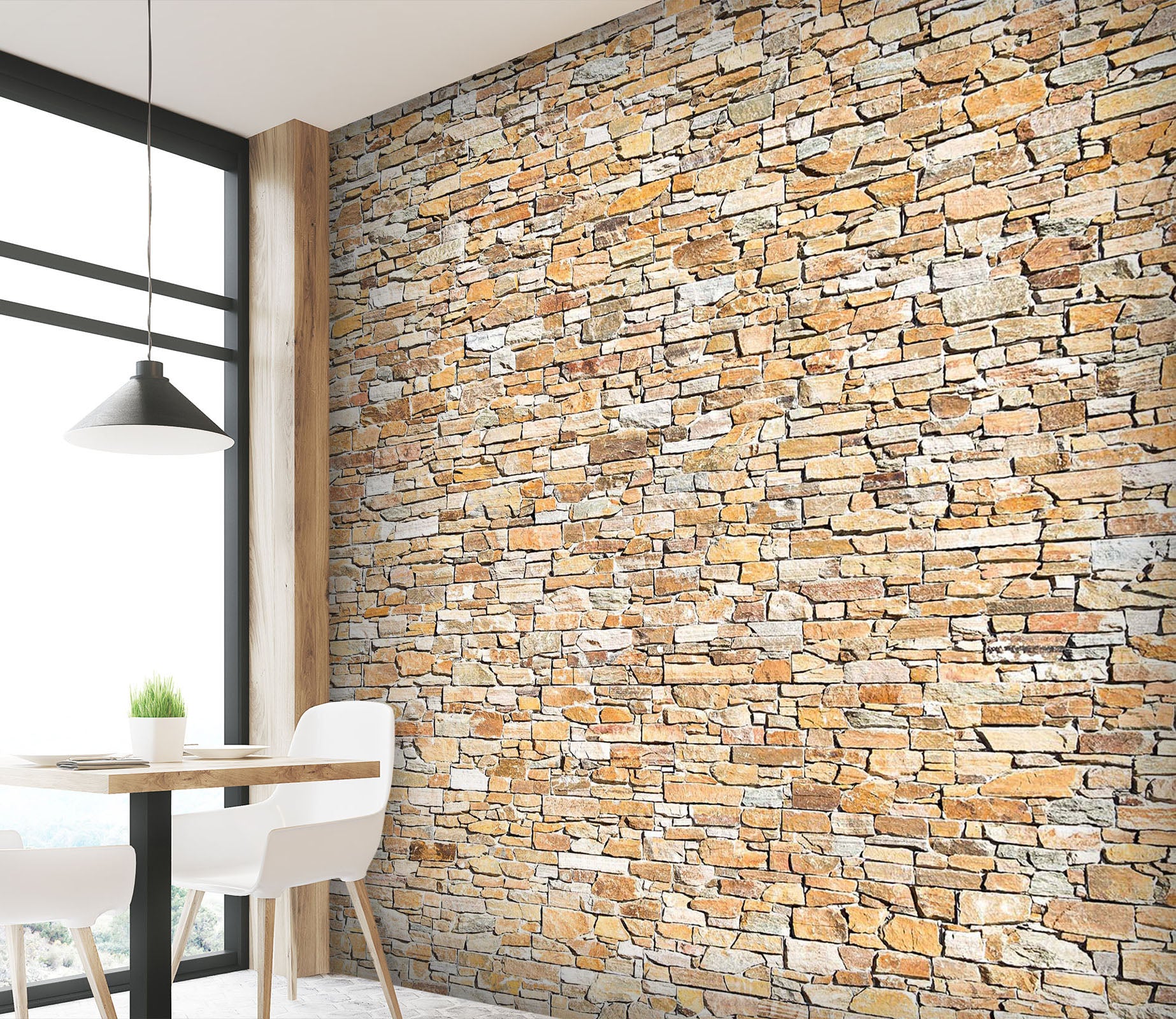 3D Bricks Stacked 1416 Wall Murals