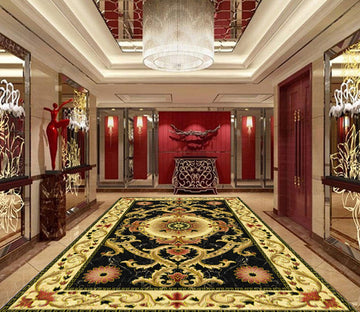 3D Black Diamond WG544 Floor Mural Wallpaper AJ Wallpaper 2 