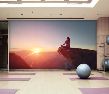 3D Peak Yoga 286 Wall Murals