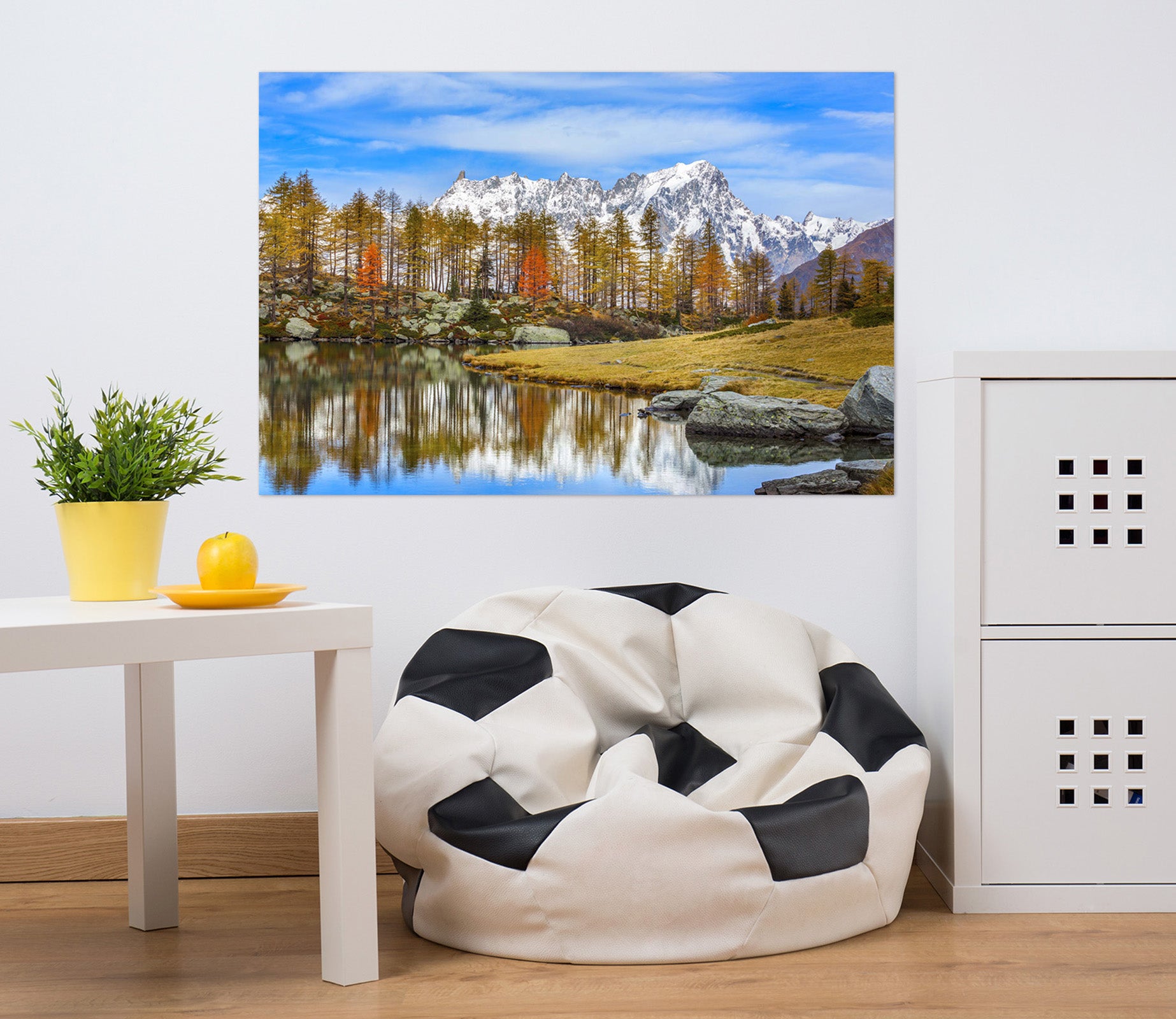 3D Valley Lake 182 Marco Carmassi Wall Sticker