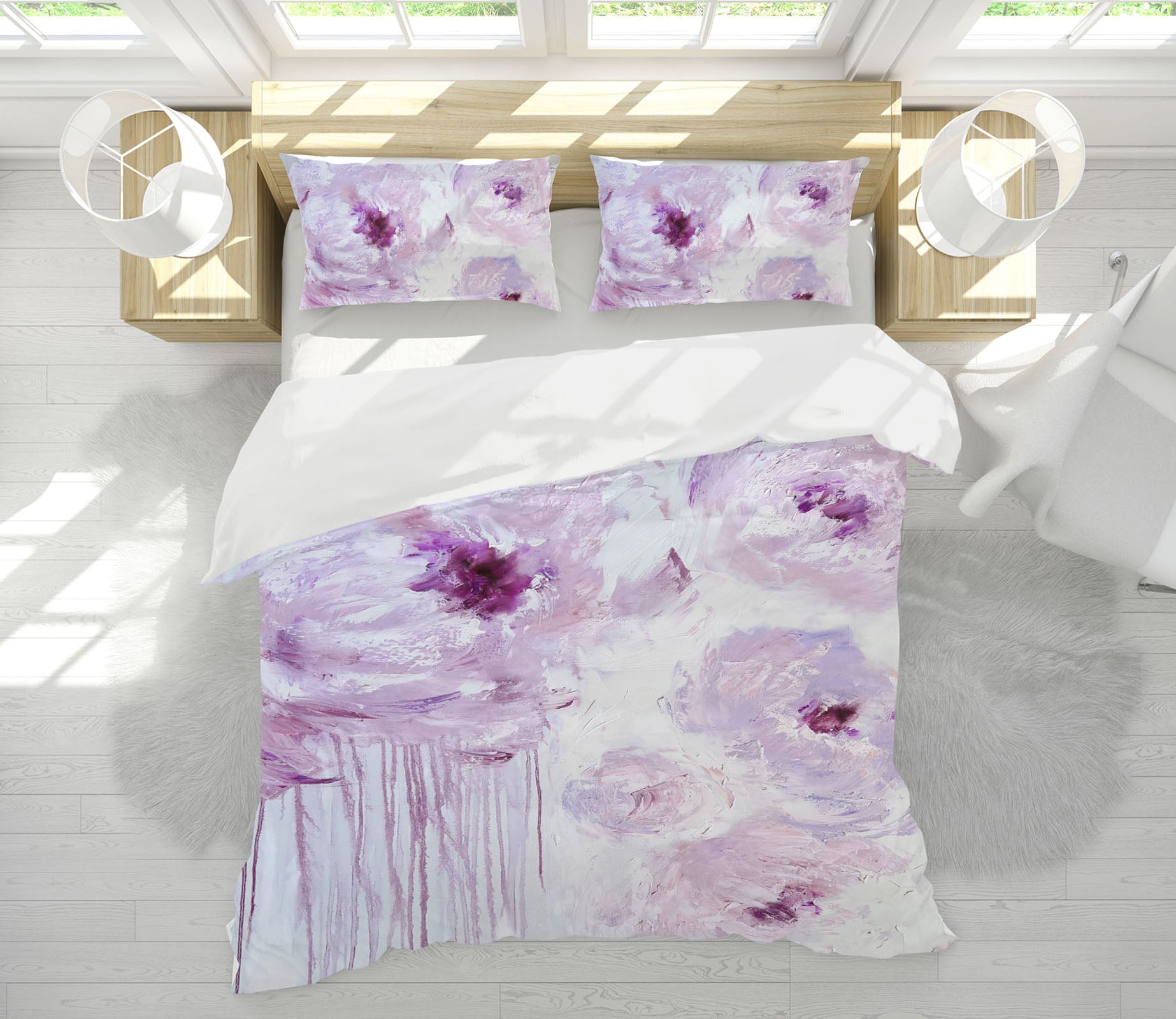 3D Pink Flowers 3791 Skromova Marina Bedding Bed Pillowcases Quilt Cover Duvet Cover
