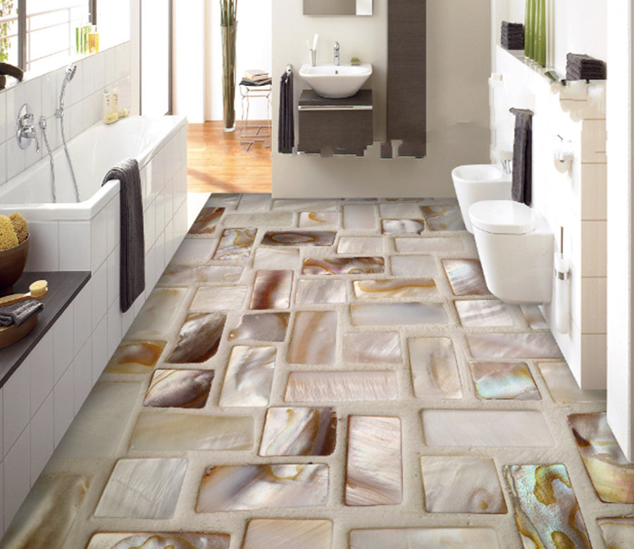 3D Horizontal And Vertical 448 Floor Mural  Wallpaper Murals Rug & Mat Print Epoxy waterproof bath floor