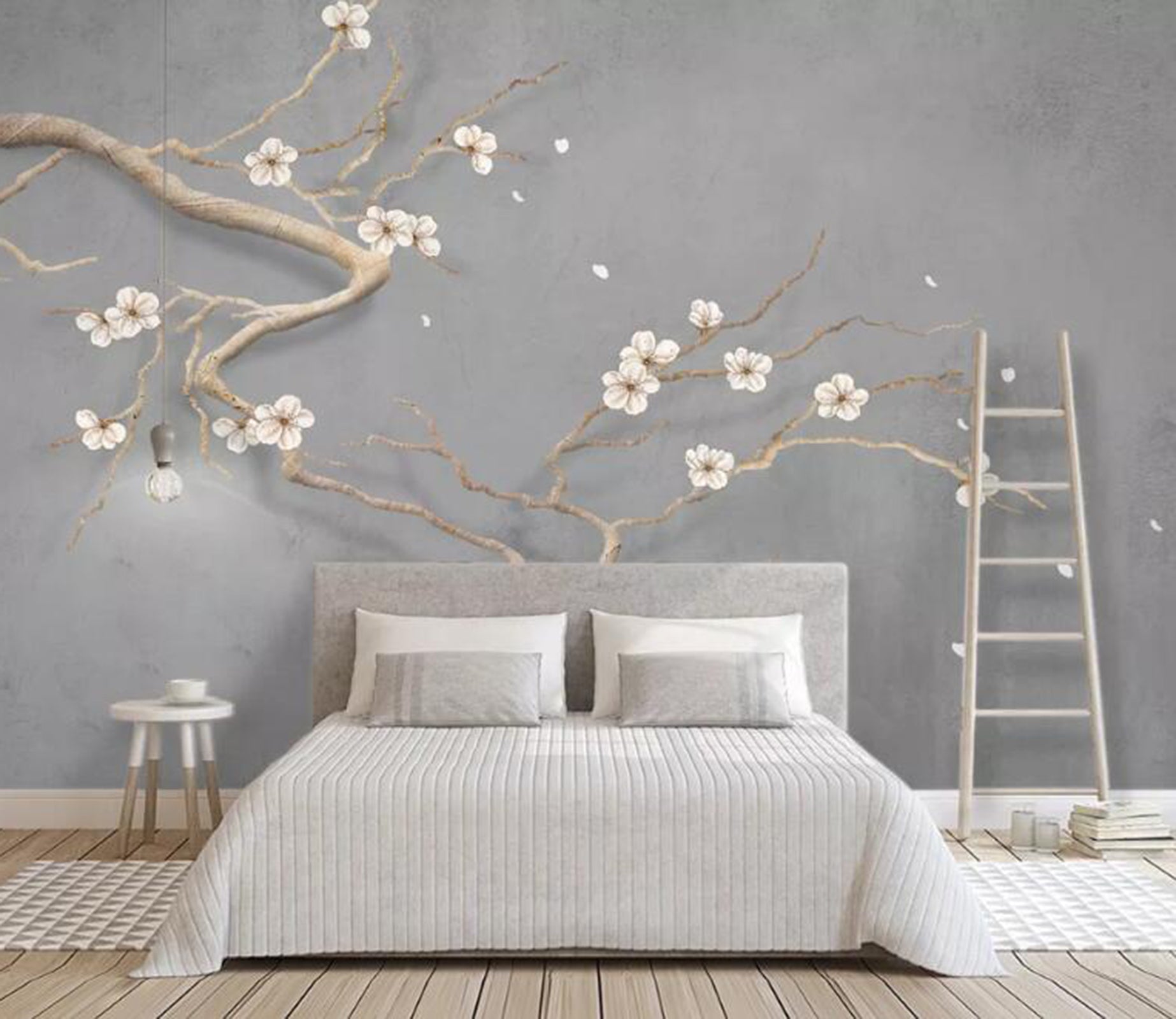 3D Branch Plum WC57 Wall Murals Wallpaper AJ Wallpaper 2 