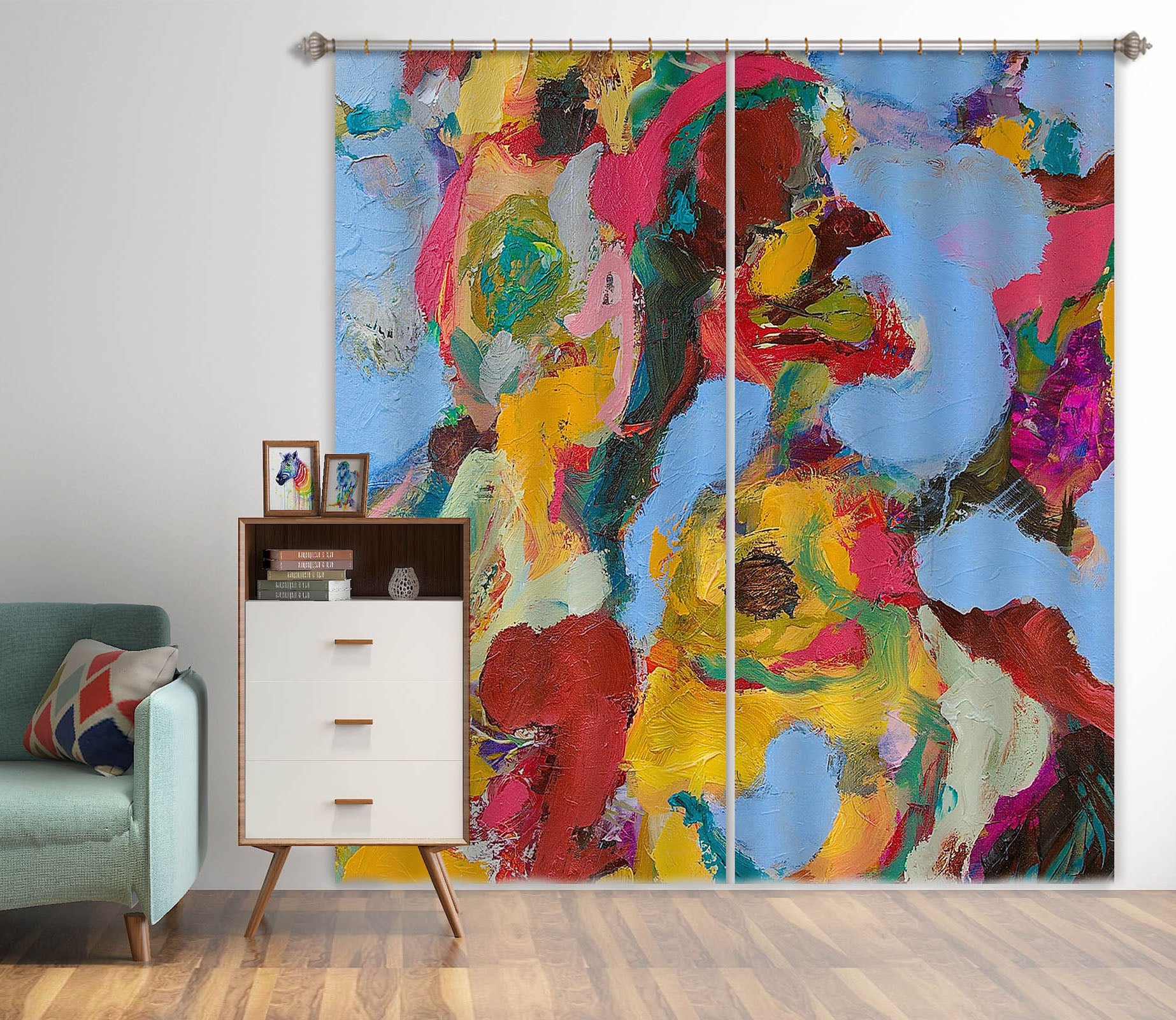 3D Hearty Fruit 101 Allan P. Friedlander Curtain Curtains Drapes