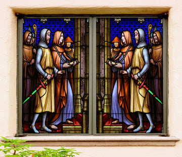 3D Guard Courier 086 Window Film Print Sticker Cling Stained Glass UV Block