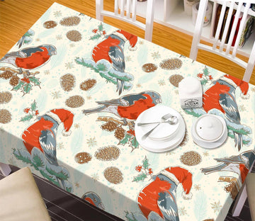 3D Fat Bird Branch 37 Tablecloths Tablecloths AJ Creativity Home 