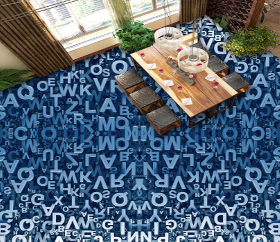 3D Alphabet World 280 Floor Mural  Wallpaper Murals Rug & Mat Print Epoxy waterproof bath floor