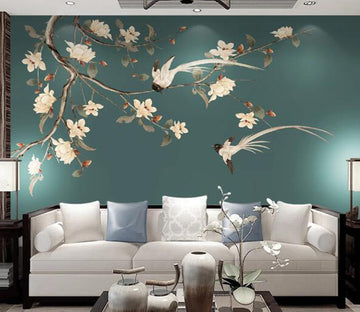 3D Swallow Flower WC1451 Wall Murals