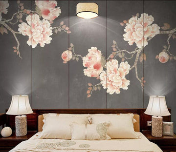 3D Pink Flowers WC62 Wall Murals Wallpaper AJ Wallpaper 2 