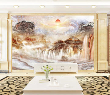 3D Mountain River Scenery WC17 Wall Murals Wallpaper AJ Wallpaper 2 