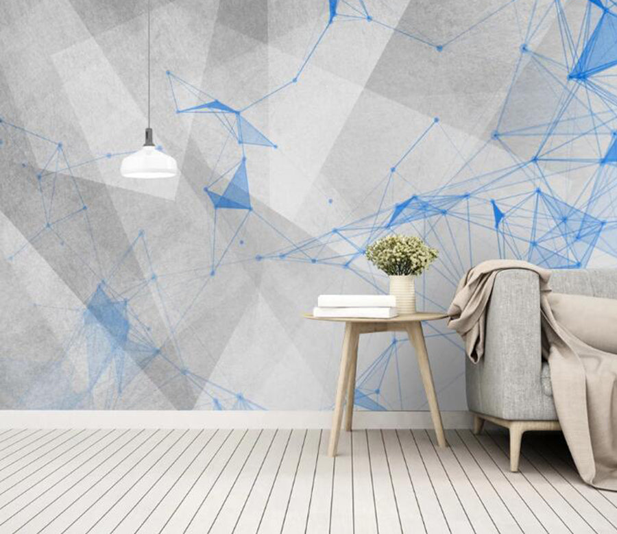 3D Blue Constellation 412 Wall Murals