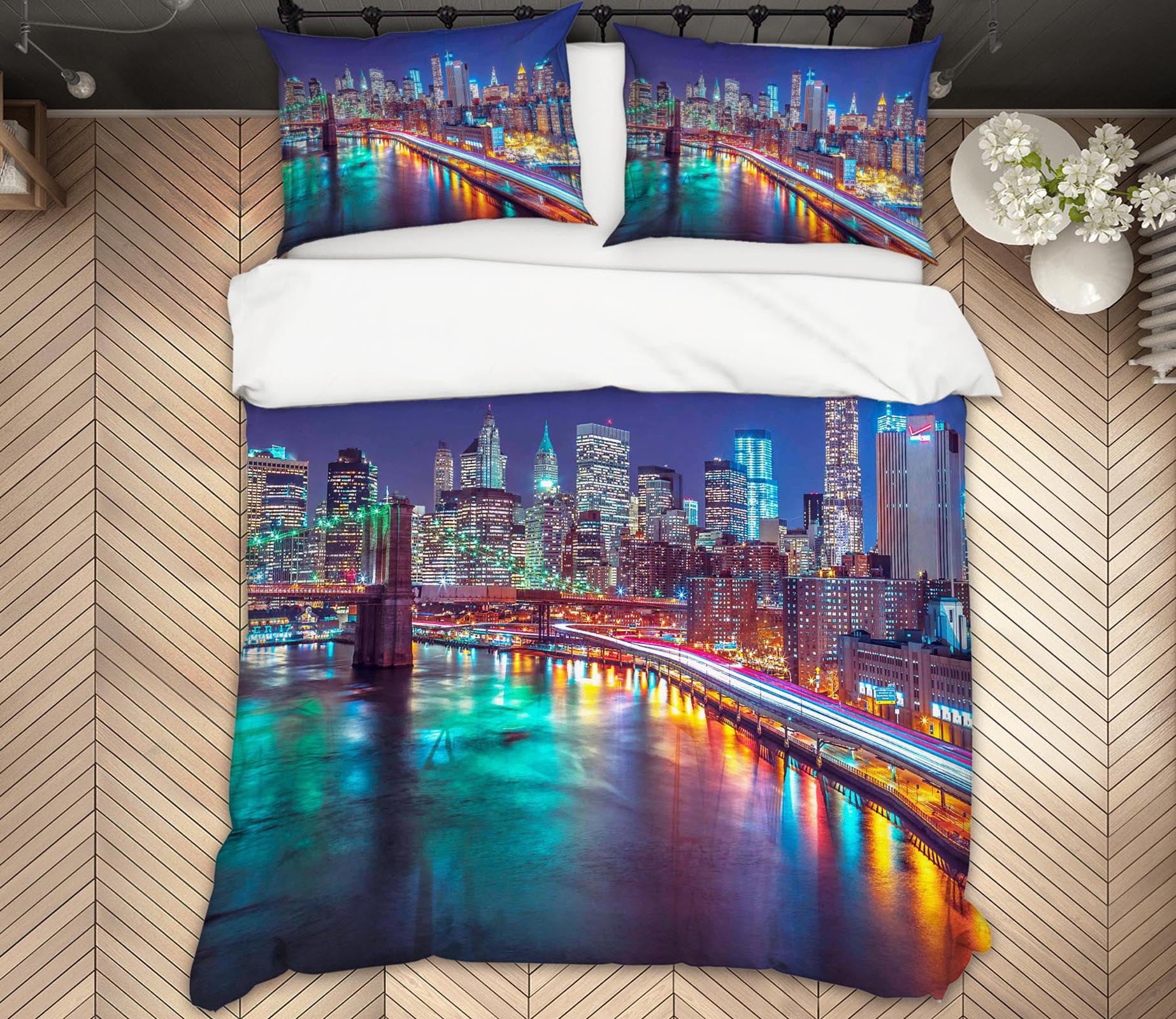 3D Paris Lights 2008 Assaf Frank Bedding Bed Pillowcases Quilt