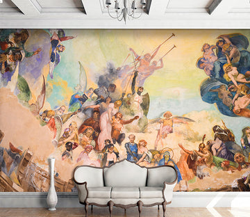 3D Angel War 1550 Wall Murals