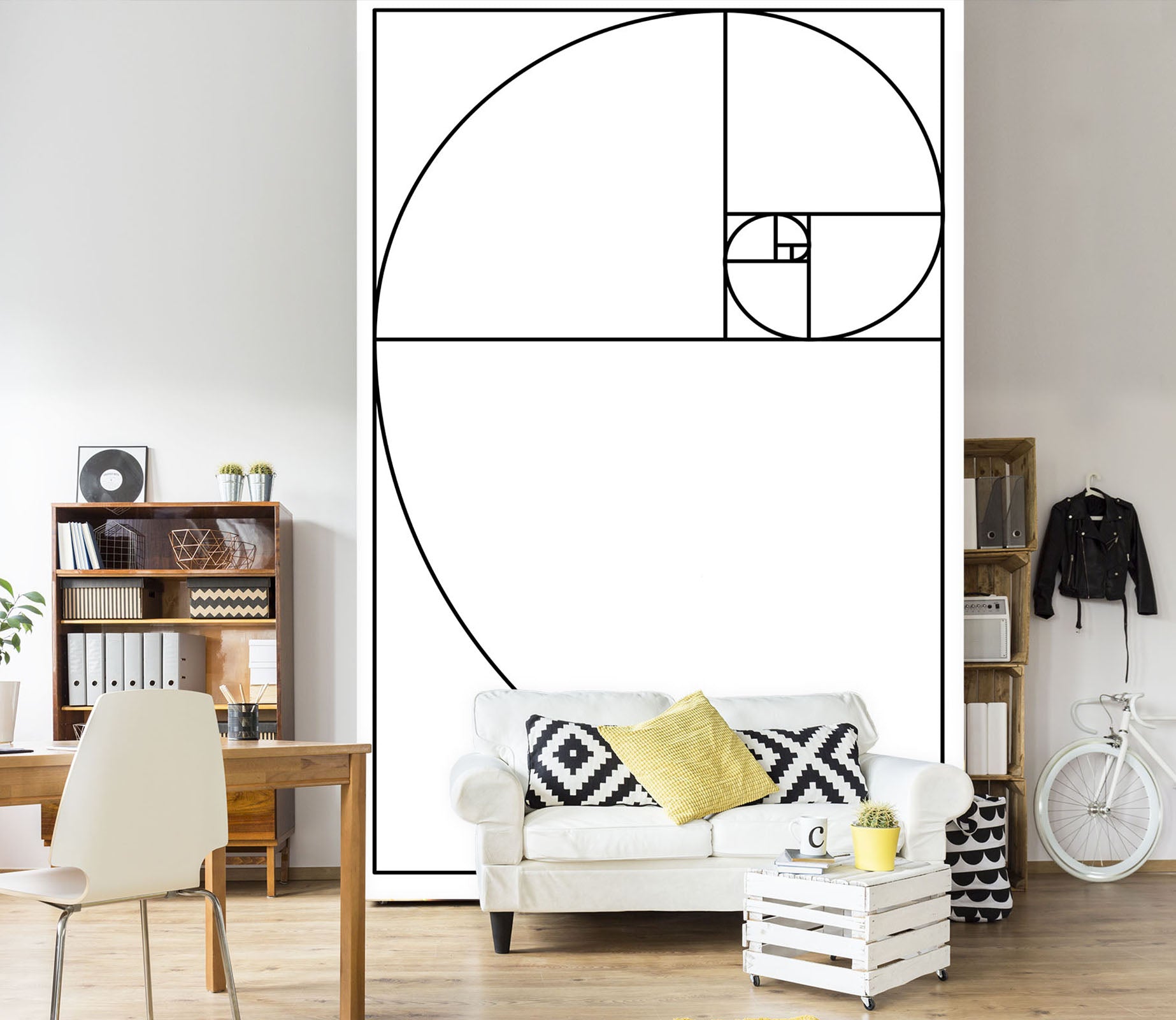 3D Black Lines 1501 Boris Draschoff Wall Mural Wall Murals