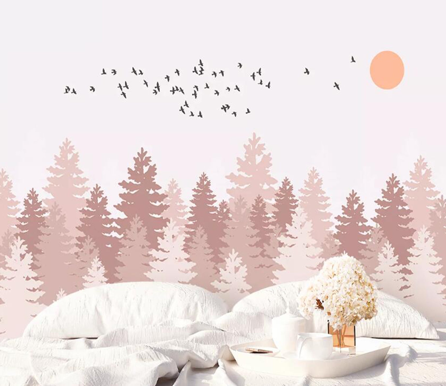3D Pink Grove WC39 Wall Murals Wallpaper AJ Wallpaper 2 