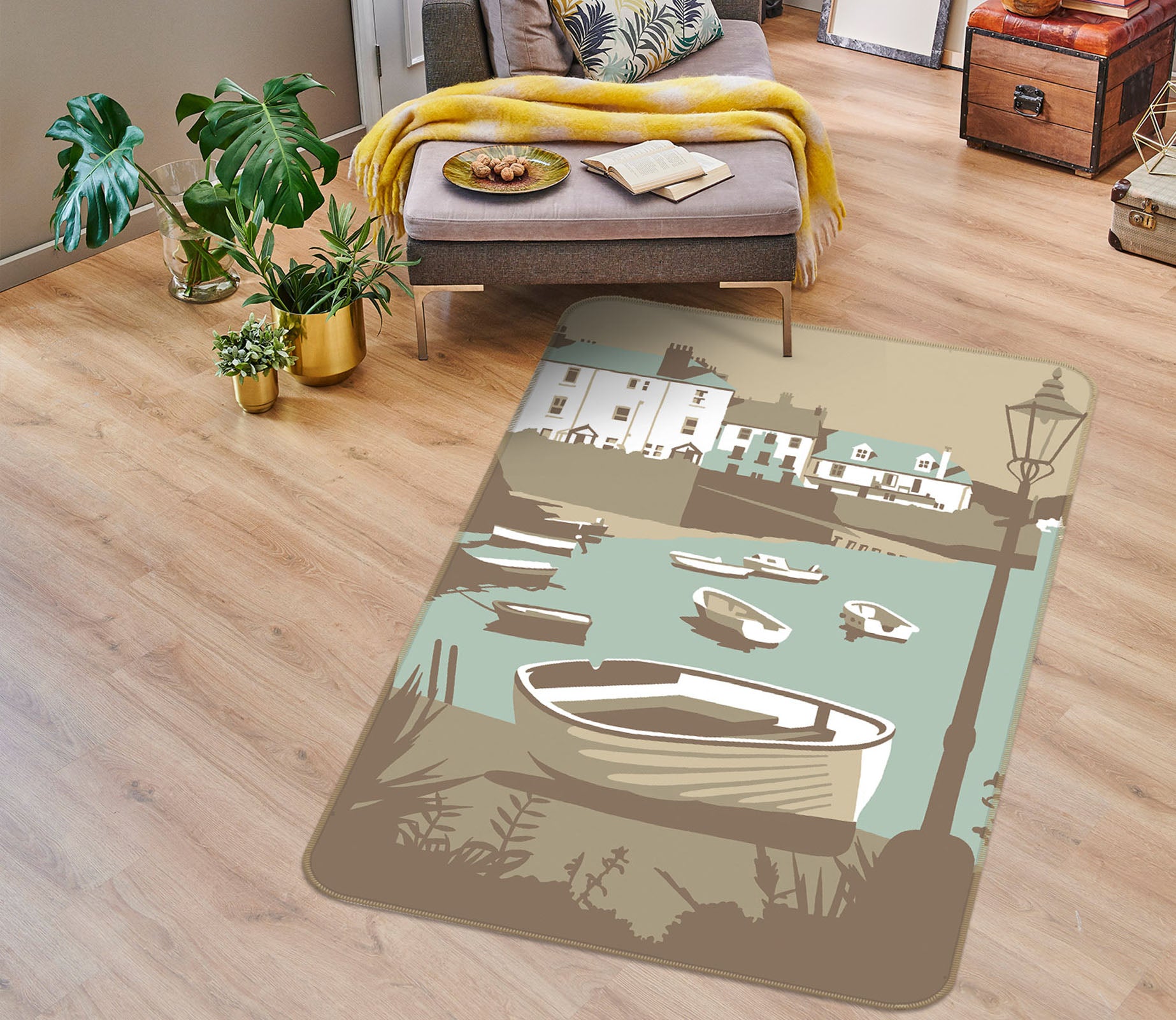 3D Dartmouth 1113 Steve Read Rug Non Slip Rug Mat