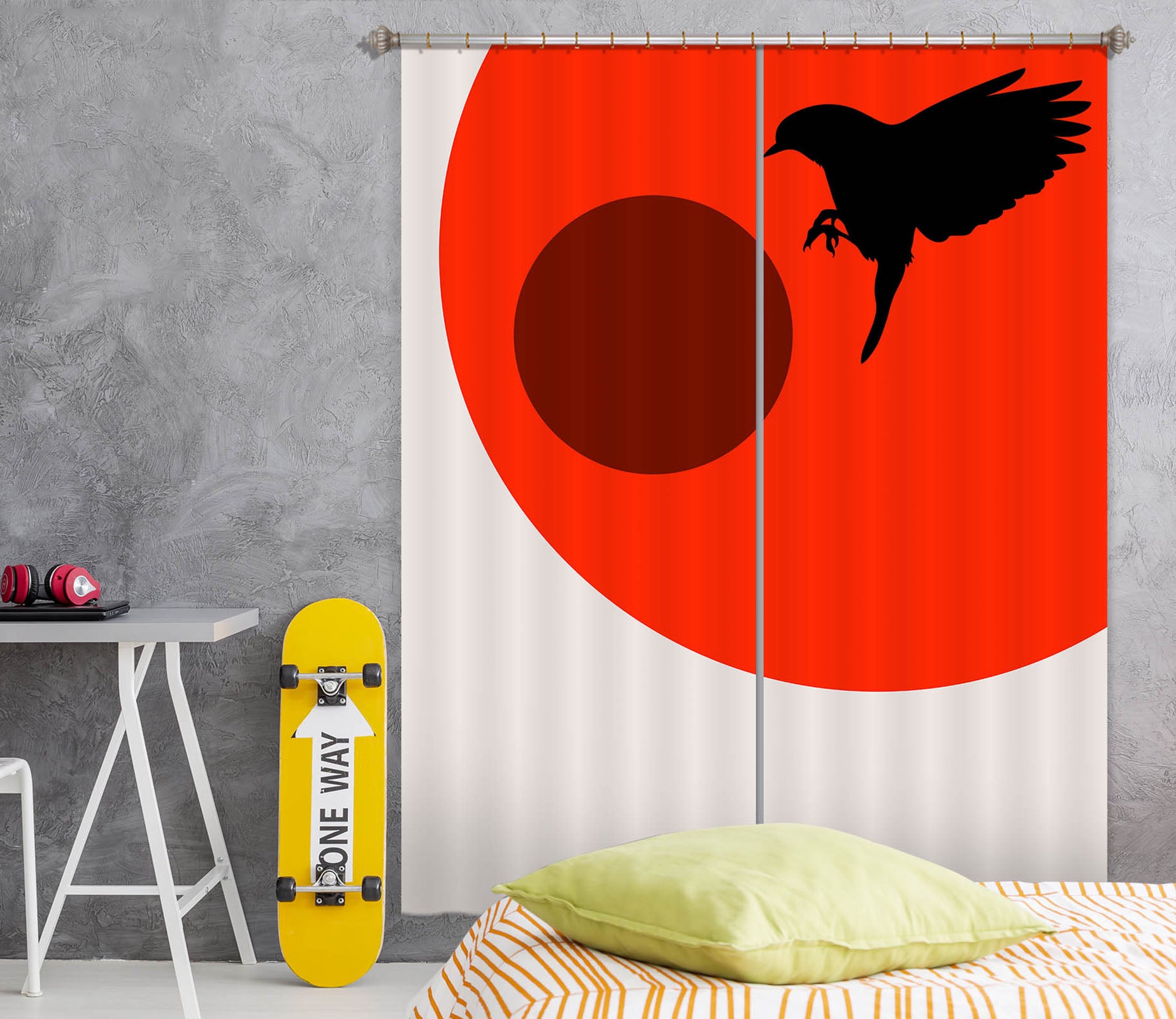 3D Bird Wings 1117 Boris Draschoff Curtain Curtains Drapes