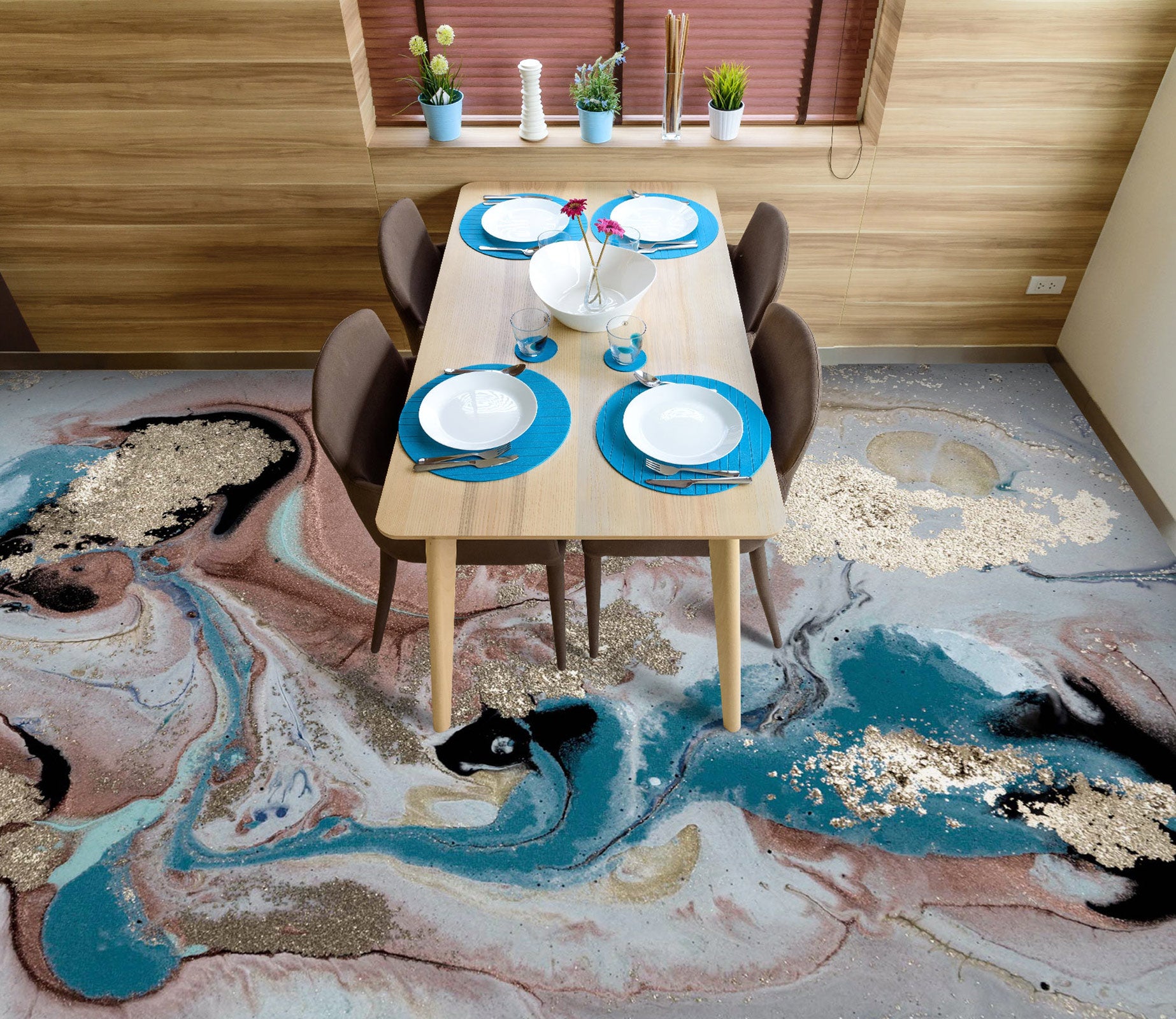 3D Gorgeous Texture Record 1119 Floor Mural  Wallpaper Murals Self-Adhesive Removable Print Epoxy