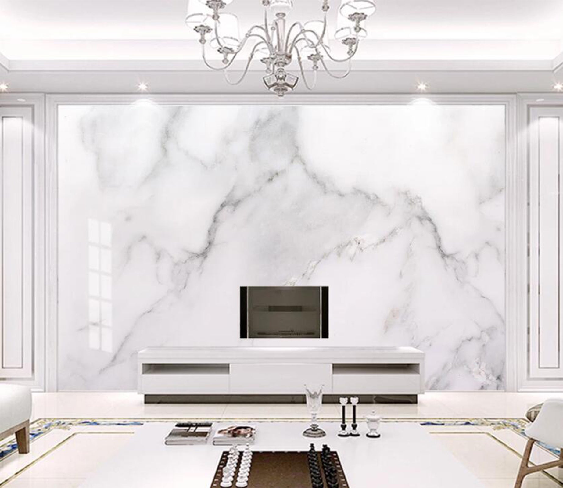 3D Off-white Line Texture 2257 Wall Murals