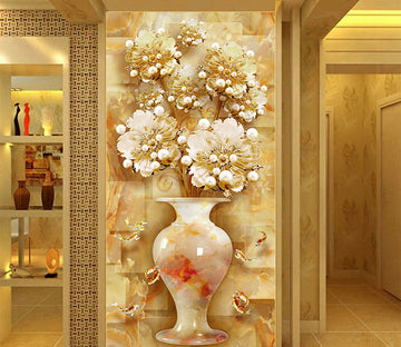 3D Pearl Flower WG012 Wall Murals