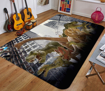 3D Building Dinosaur 56 Non Slip Rug Mat Mat AJ Creativity Home 