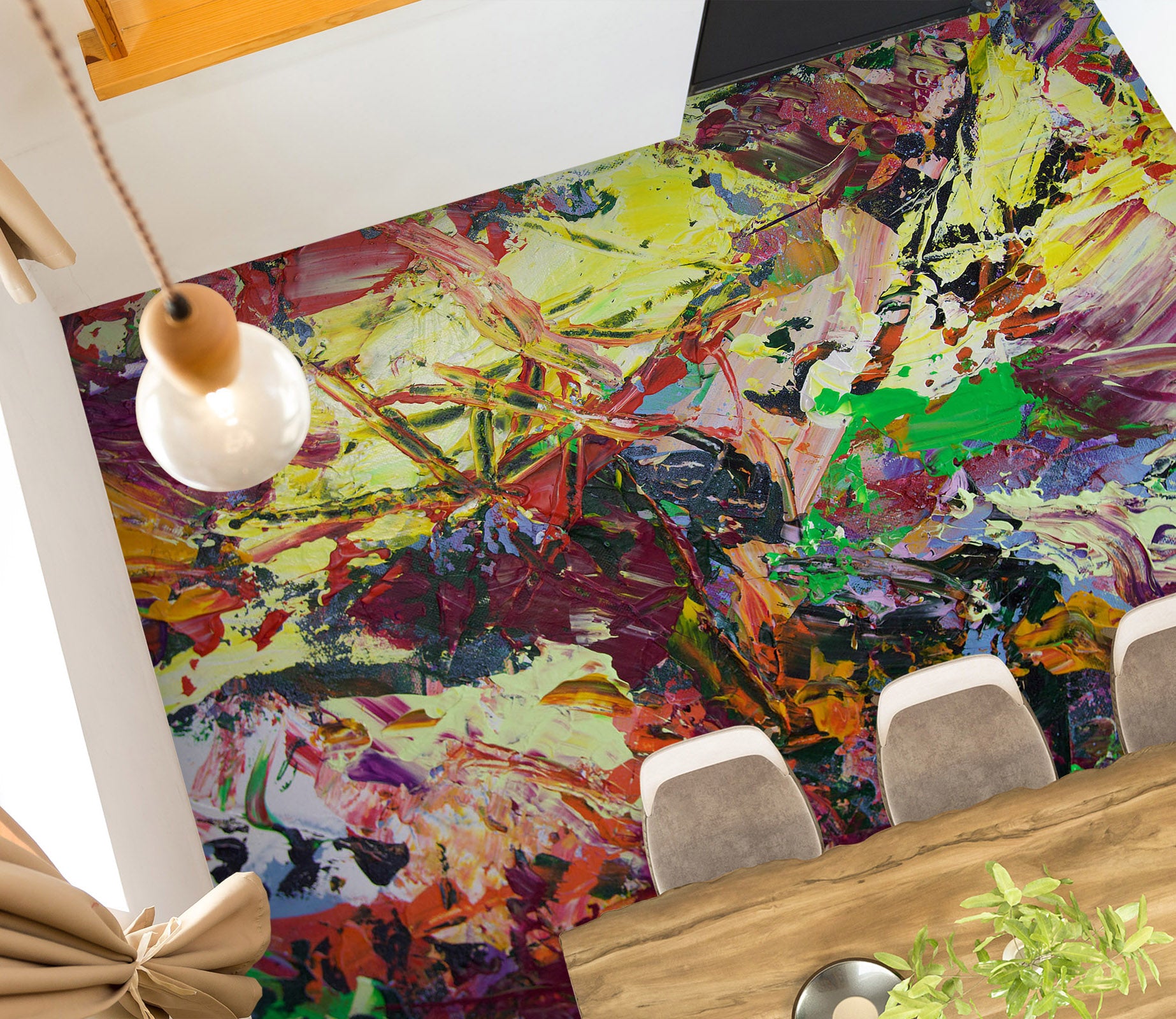 3D Color Paint Texture 9940 Allan P. Friedlander Floor Mural  Wallpaper Murals Self-Adhesive Removable Print Epoxy