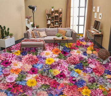 3D Bustling Flowers 084 Floor Mural  Wallpaper Murals Rug & Mat Print Epoxy waterproof bath floor
