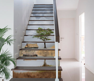 3D Tree Grass House 9478 Marina Zotova Stair Risers